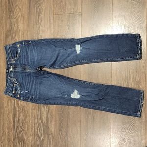 GAP DISTRESSED GIRLFRIEND JEANS, 2 (26)